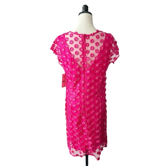 Nanette Lenore Poetic Love Floral Appliqué Illusion Dress | 10 NWT - Picture 5 of 11